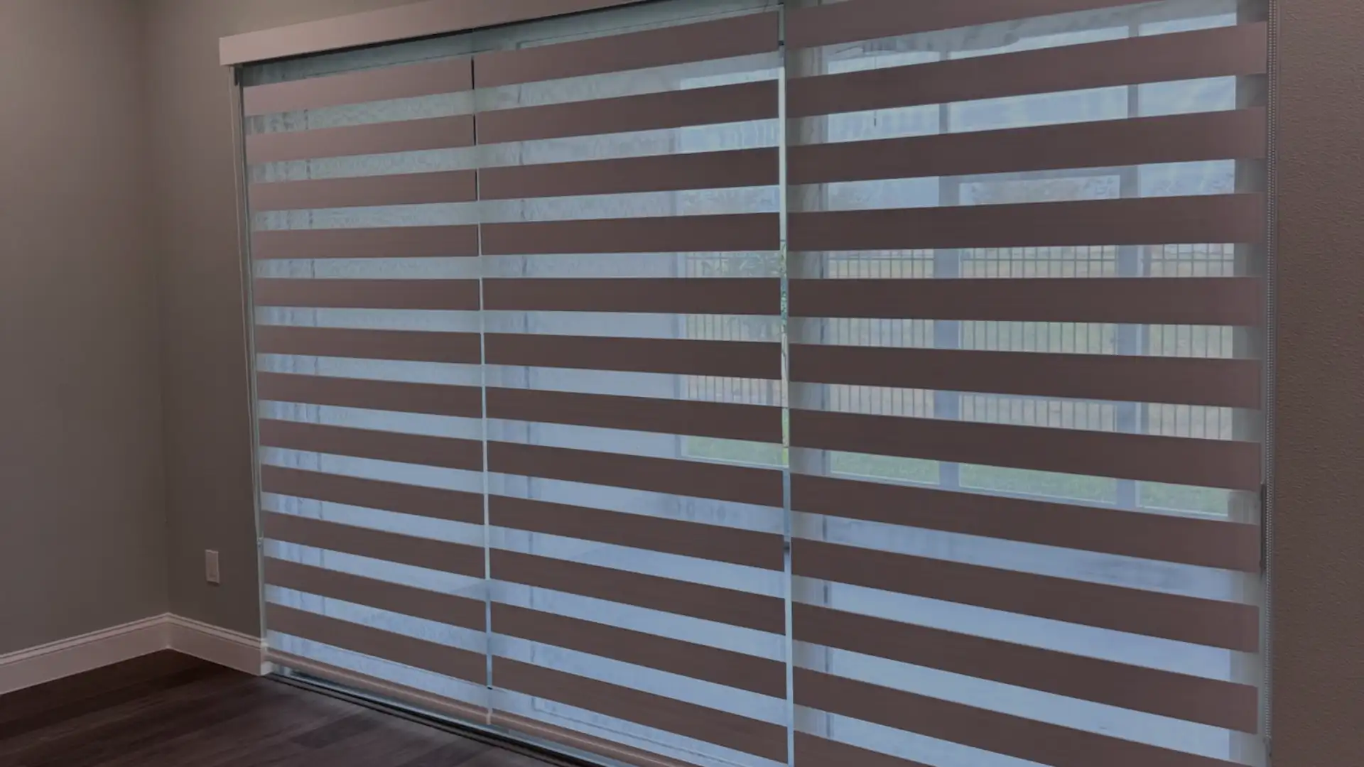 zebra shades large windows Miami