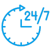 24/7 service