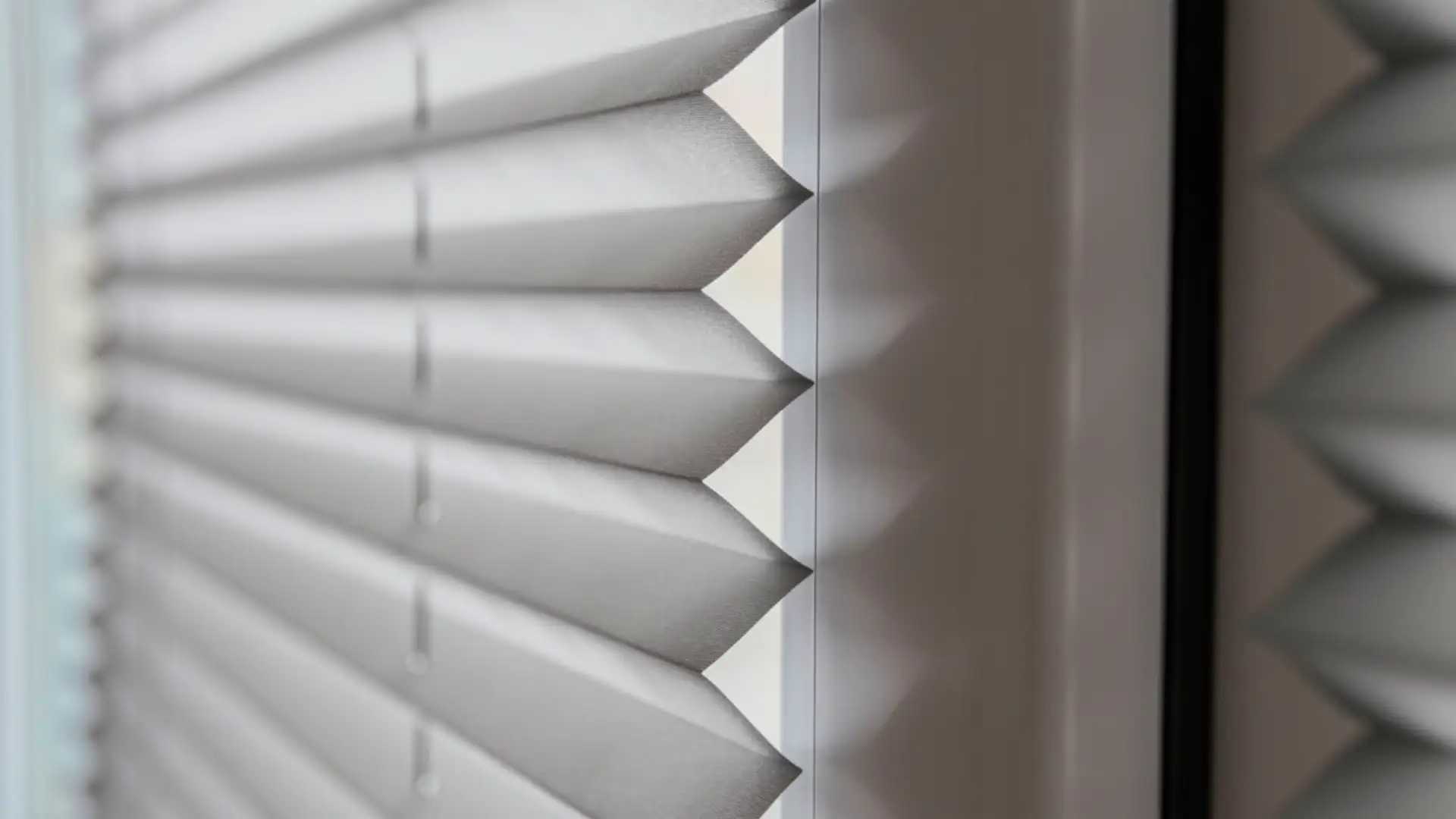 Honeycomb cellular shades detail Miami installation