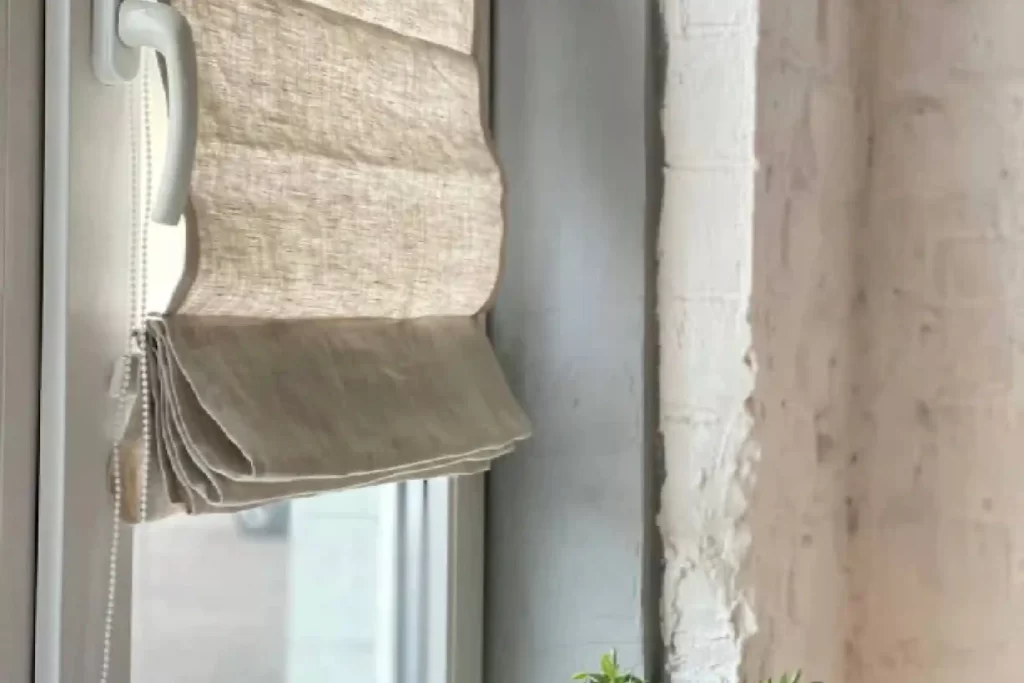 Roman shade modern and sleek design