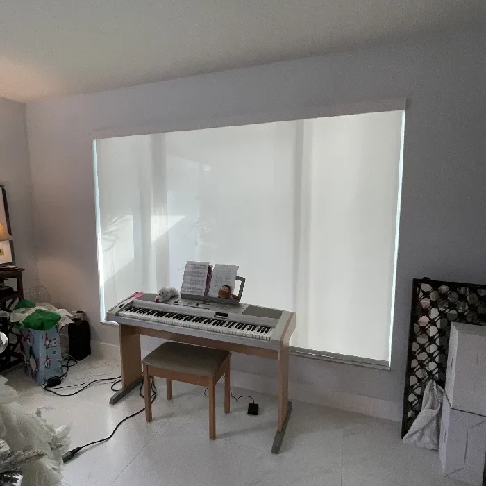 White Shade on Window